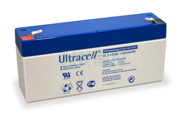 Ultracell  UL3.4-6 6V 3.4Ah Lead acid