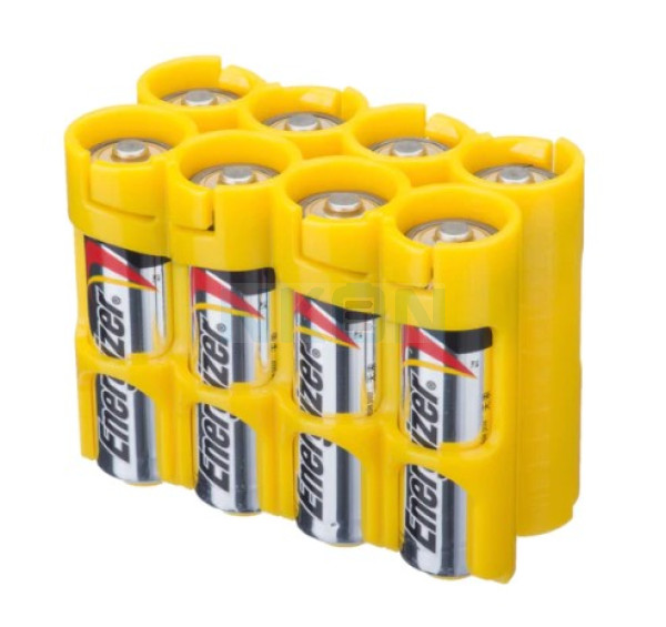 8 AA Powerpax Battery case - Yellow
