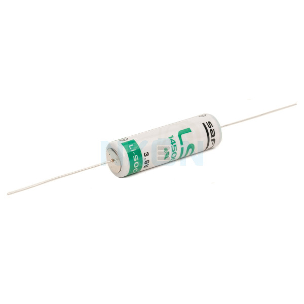 SAFT LS14500 / AA with axial solder wires (CNA) - 3.6V