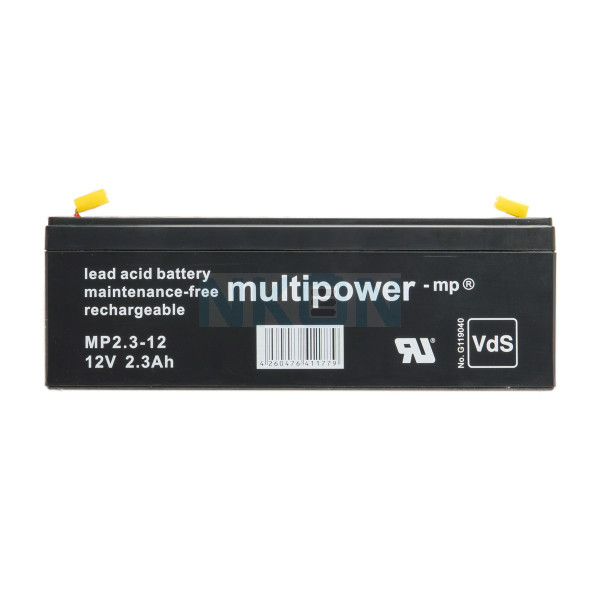 Multipower 12V 2.3Ah lead acid