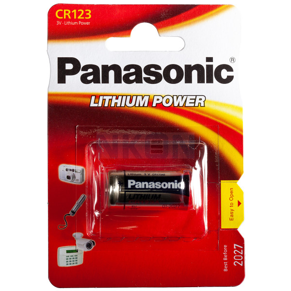 Panasonic CR123A Lithium Battery, Voltage: 3V at Rs 199/piece in