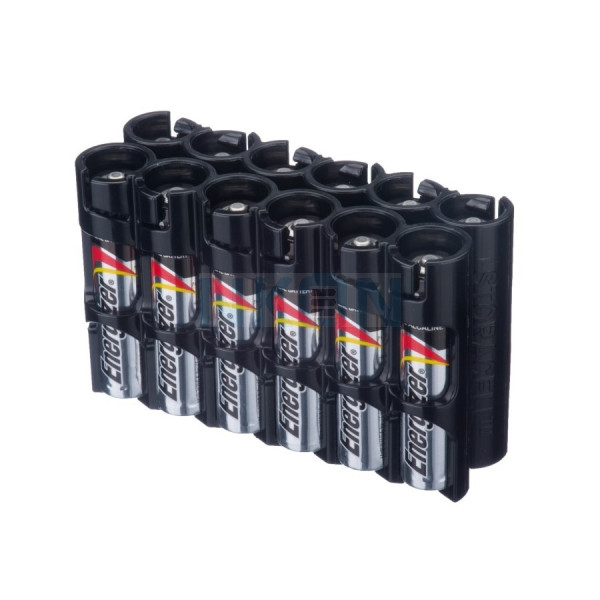12 AAA Powerpax Battery case - Black
