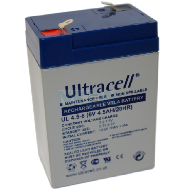 Ultracell UL4.5-6 6V 4.5Ah Lead Acid
