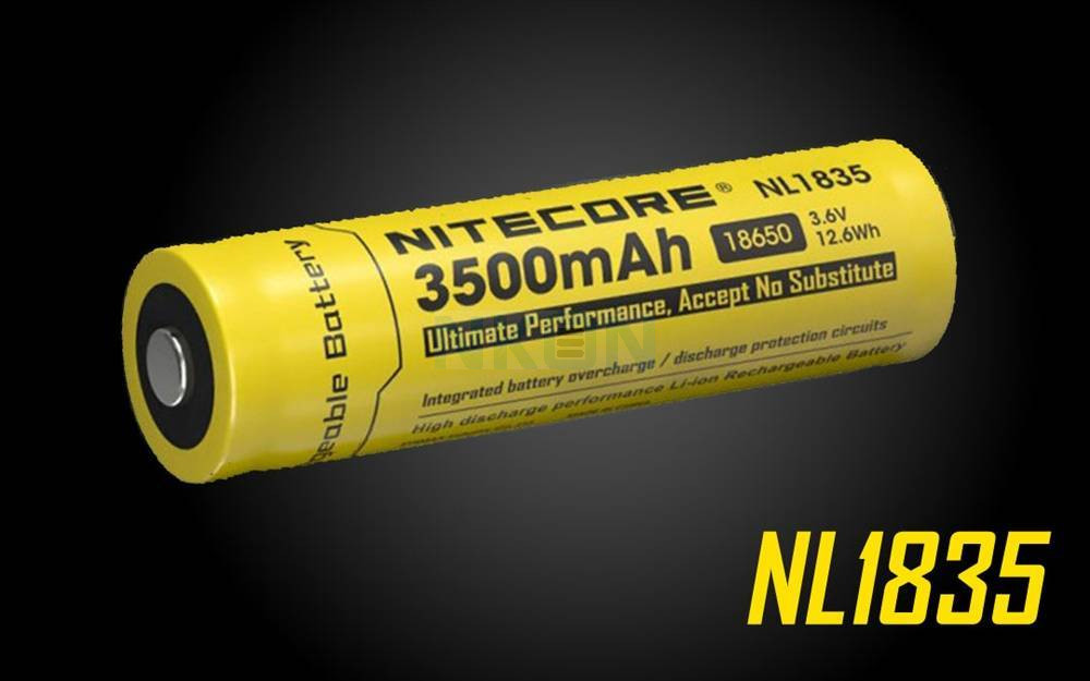 NKON | Nitecore 18650 NL1835 3500mAh (protected) - 4A - 18650 - Li-ion