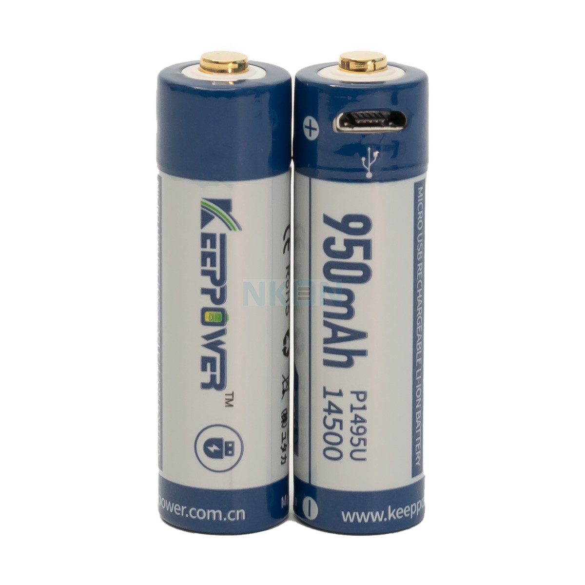 KeepPower P1411U 14500 1100mAh Li-ion USB Rechargeable Battery