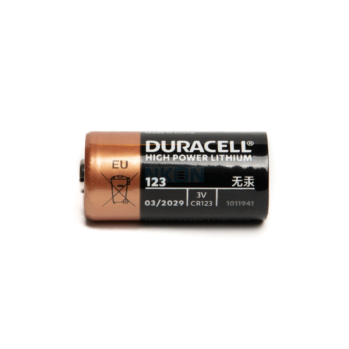 CR123 DURACELL - Pile: lithium  3V; CR123A,R123; non-rechargeable