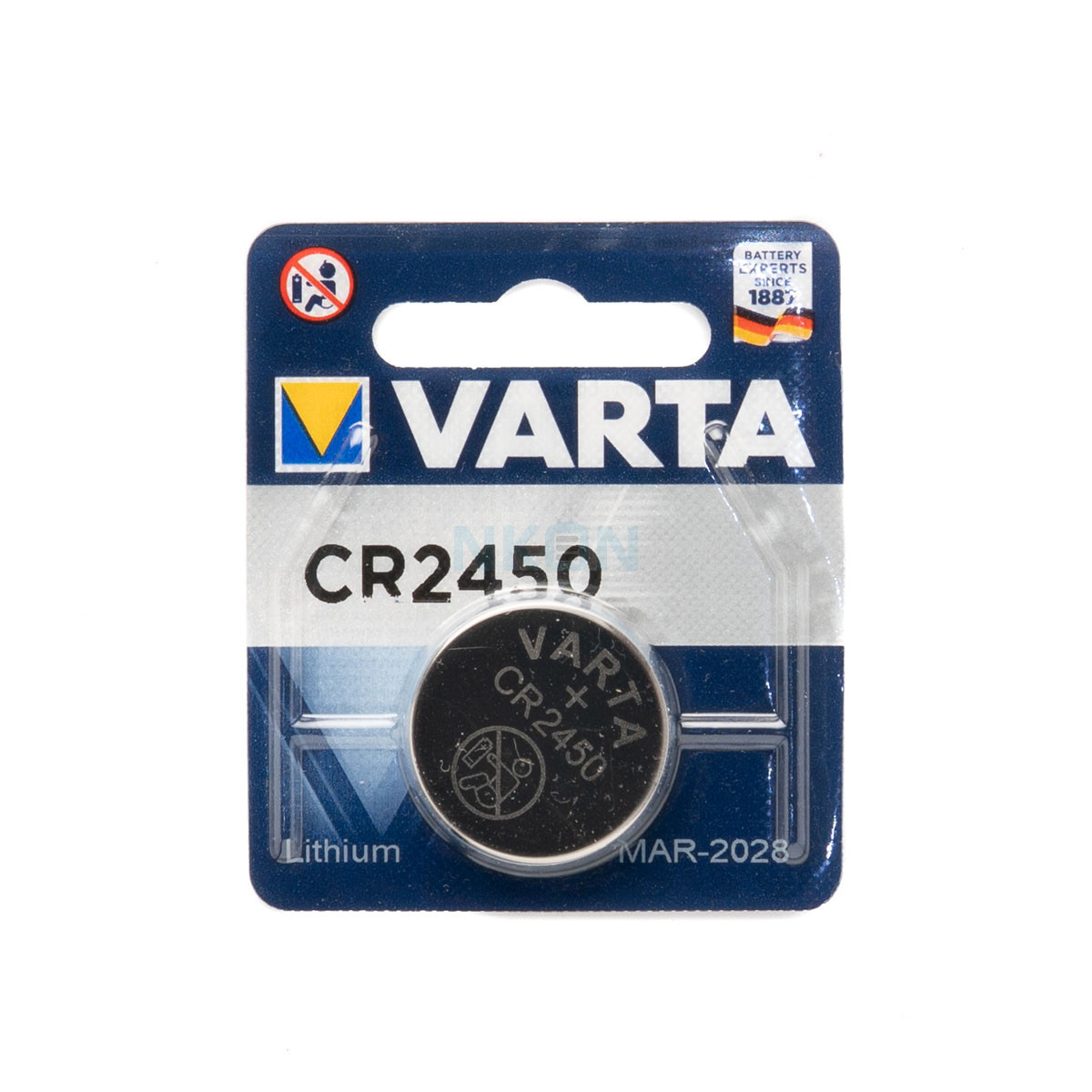 Piles bouton CR2450 VARTA Lithium 3V - Au choix par 1 2 5 10 20 30 40 50 ou  100