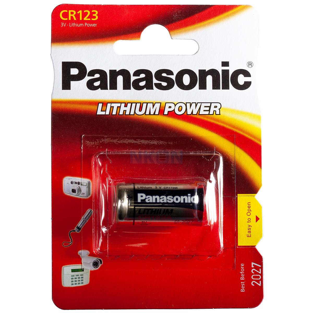 CR123A 3V Lithium Battery - Box of 10 CR123AL-BOX10 PANASONIC
