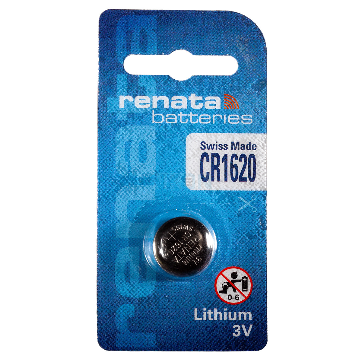 Button Cell CR1620, Lithium, 3 V, Silver - Tura Scandinavia