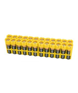 24 AAA Powerpax Battery case - Geel