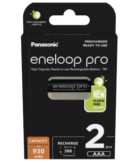 2 AAA Eneloop Pro - Cardboard package - 930mAh