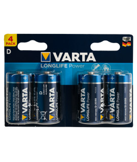 4x D Varta Longlife Power - 1.5V