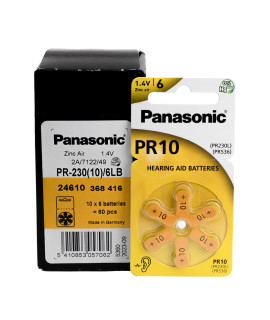 60x 10 Panasonic hearing aid batteries