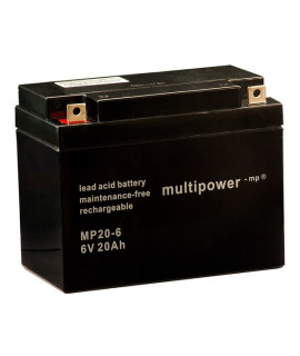Multipower 6V 20Ah Lead battery