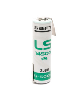SAFT LS14500 / AA  Lithium with Z-tags - 3.6V