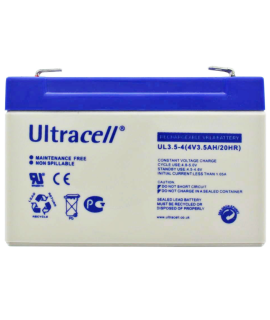 Ultracell 4V 3.5Ah lead-acid battery