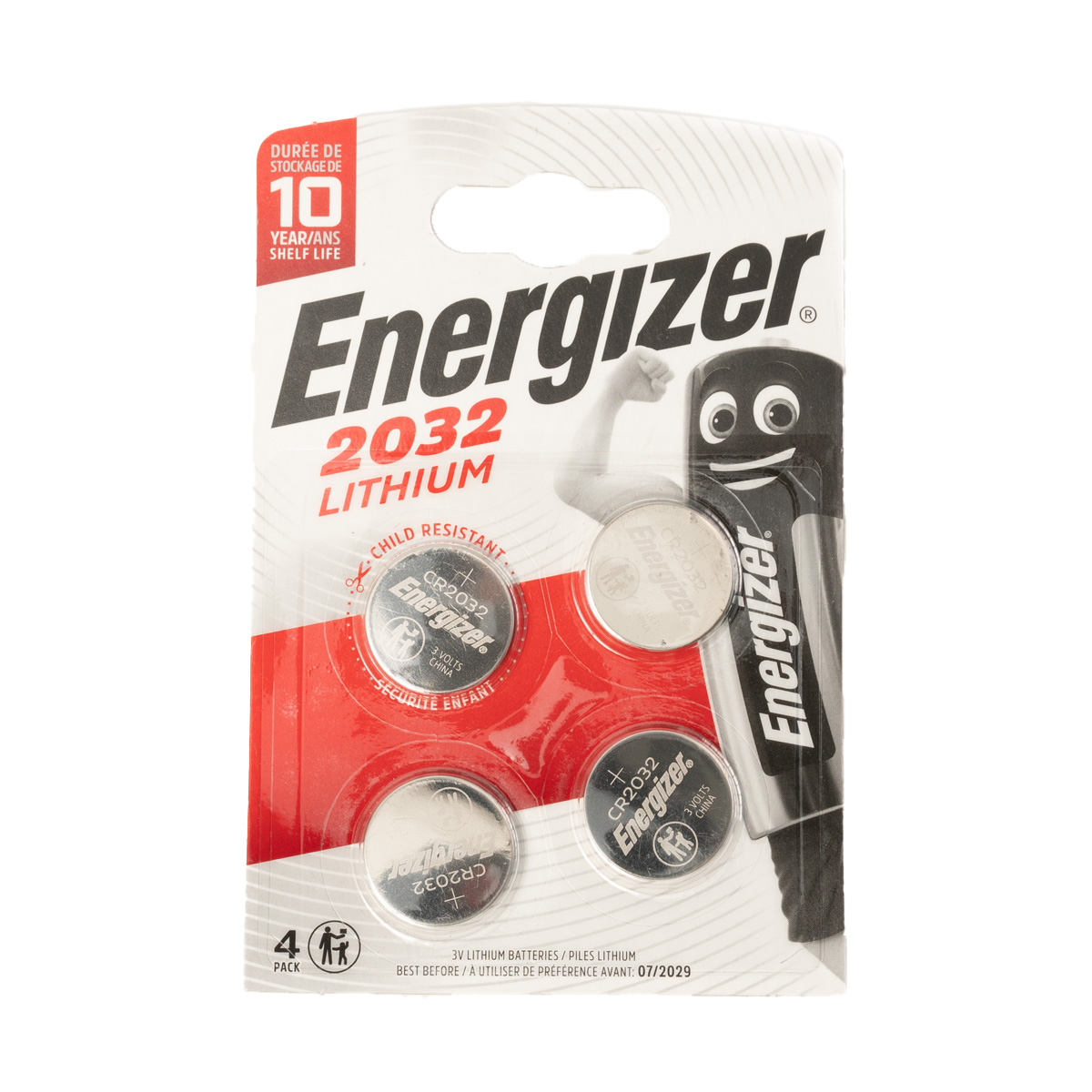 4x Energizer CR2032 - 3V - Button cell & other sizes - Lithium - Disposable  batteries