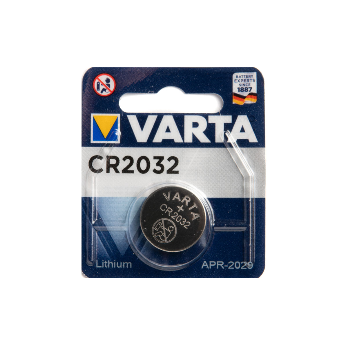 CR2032 FM VARTA MICROBATTERY - Pile: lithium, 3V; CR2032,pastille;  non-rechargeable; Ø20x3,2mm; BAT-CR2032-FM-F1N