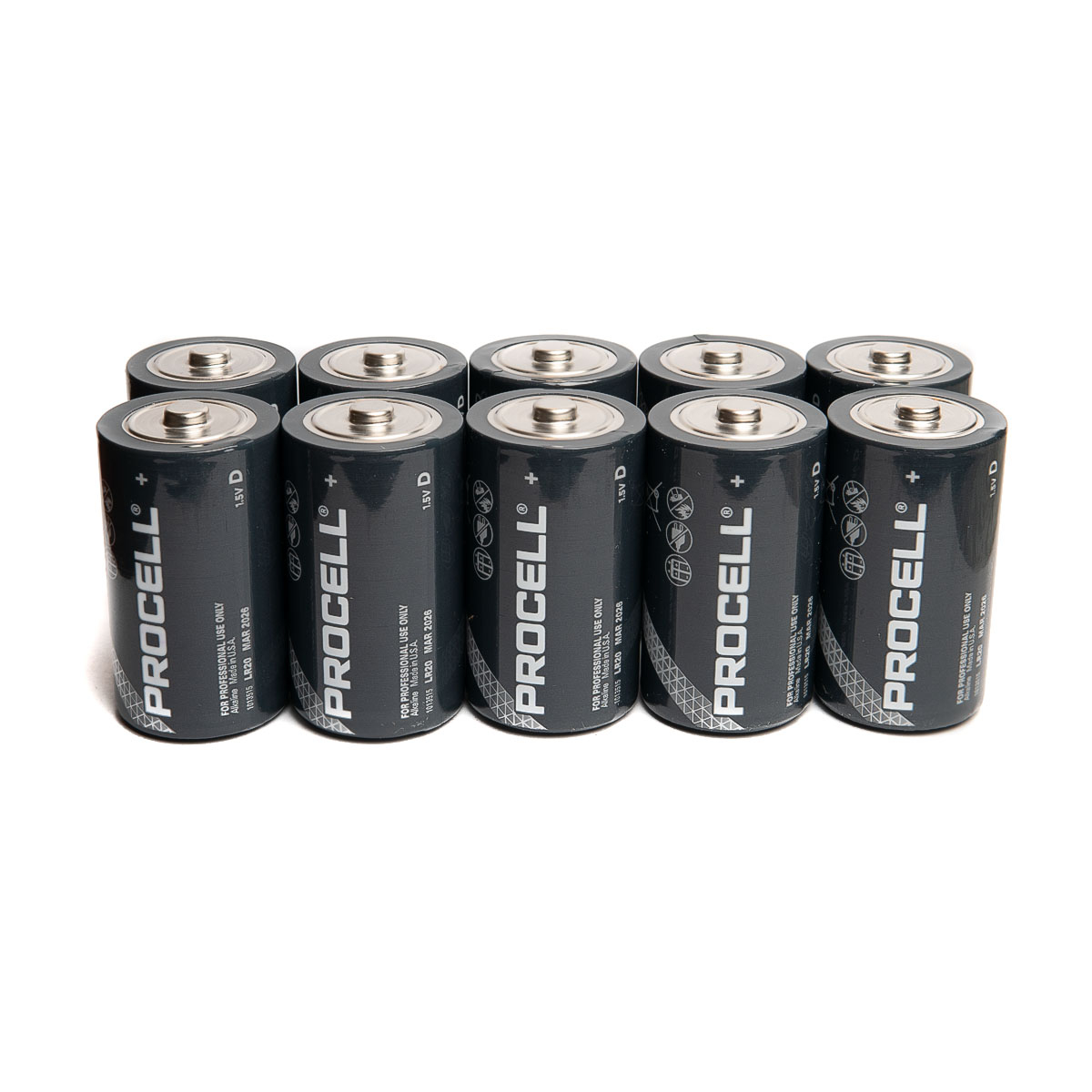 Duracell Procell D-alkaline batteries (LR20), 10 pieces
